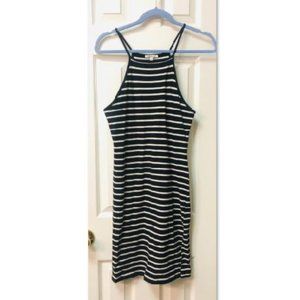 Black and White Striped Dress